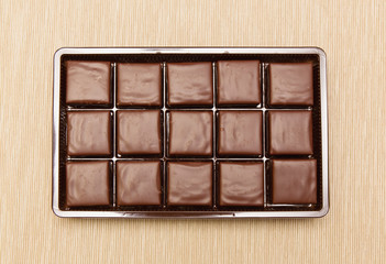 chocolates with vanilla souffle