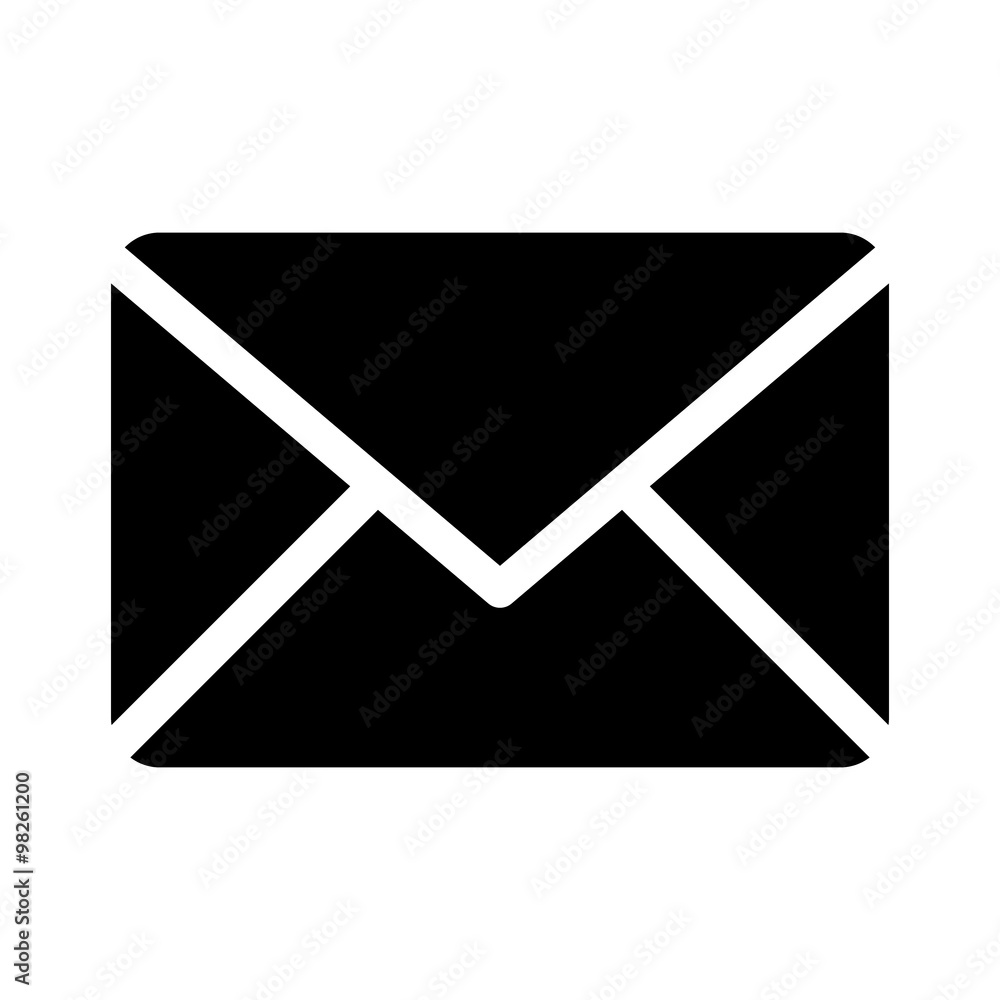 Poster message envelope flat icon for apps and websites