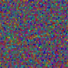 Seamless abstract texture of colored uneven brick wall