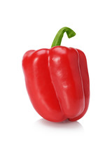 red Sweet pepper with clipping path