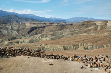 View of desert from "Pucara de Copaquilla"