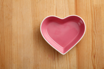 heart shaped container