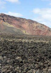 Timanfaya National Park in Lanzarote, Canary Islands, Spain