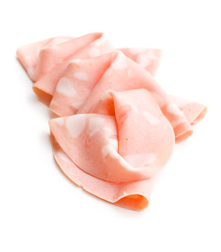 Slices of Sausage Mortadella