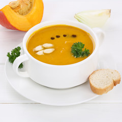 Gesunde Ernährung Kürbissuppe Kürbis Suppe Kürbiscremesuppe