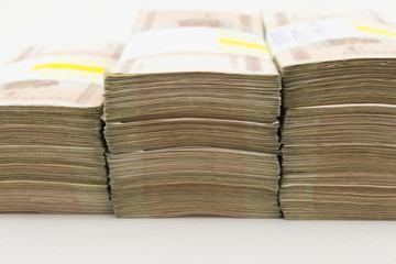 Stacks of banknotes
