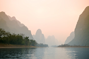 Landscape in Yangshuo Guilin, China ..
