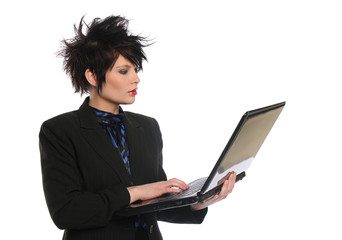 Young Businesswoman with laptop