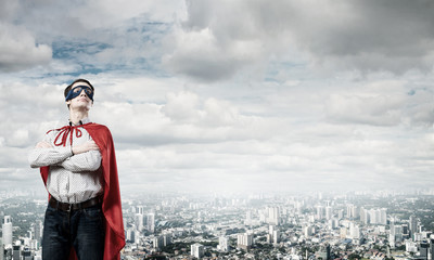 Obraz premium Confident super hero