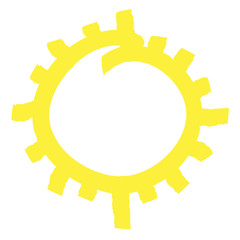 Sun symbol illustration
