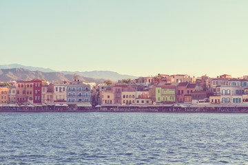 Obraz premium venetian habour of Chania, Crete, Greece
