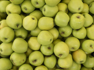 green apples background