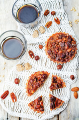 honey nut tartlets