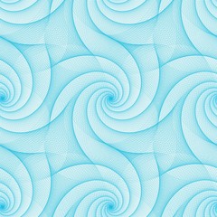 Fototapeta premium Cyan repeating fractal line pattern design