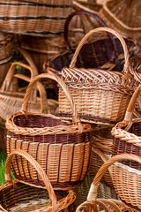 Handmade wicker basket