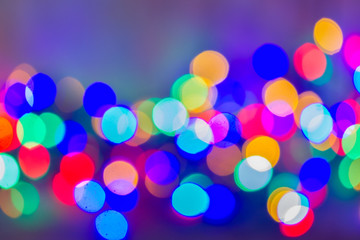 christmas  lights defocused background