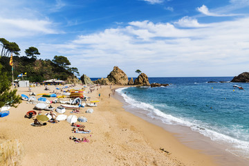 beach at Tossa de Mar, Spain