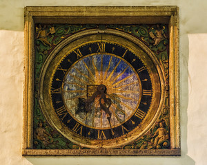 Fototapeta na wymiar old clock in Tallinn, Estonia