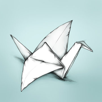 Papier-Kranich