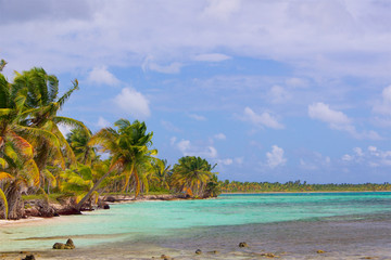 Dramatical Caribbean beach