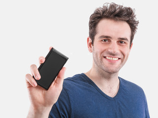 Showing a smartphone