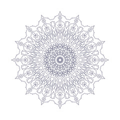 Beautiful vintage Mandala ornament can be used as a greeting card. Mandalas collection. Round Ornament Pattern. Vintage decorative elements. Hand drawn background. Islam, Arabic, Indian motifs. Vector