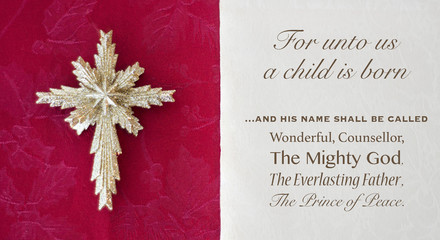 Isaiah nine passage out of the bible for unto us a child is born