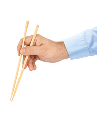 Hand with chopsticks