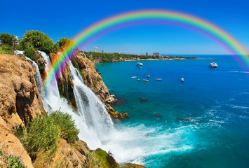 Fototapeta premium Waterfall Duden at Antalya, Turkey