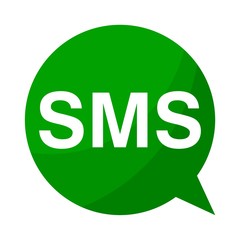 Green Speech Bubble sms