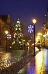 Street in Torun.  Poland © Andrey Shevchenko