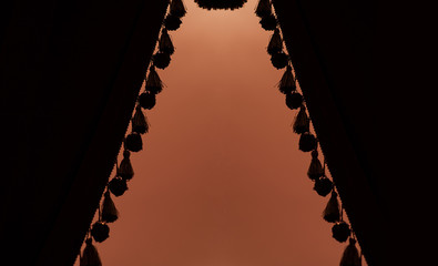  dark curtains or drapes in theater