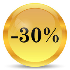 30 percent discount icon