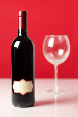 bottle of red wine