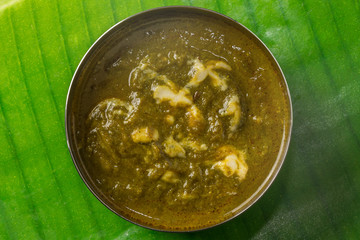 インド風ほうれんそうのカレー Curry of the Indian dish spinach