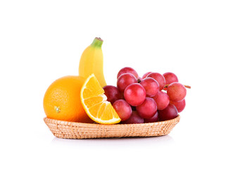 Deep-fried doughstick on white background