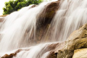  beautiful waterfall on the rocks