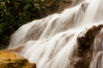  beautiful waterfall on the rocks