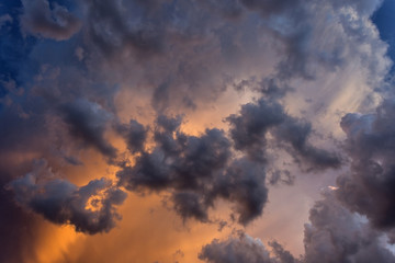 Obraz premium Cloudscape at Suset for Background