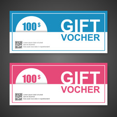Voucher, Gift certificate, Coupon template.