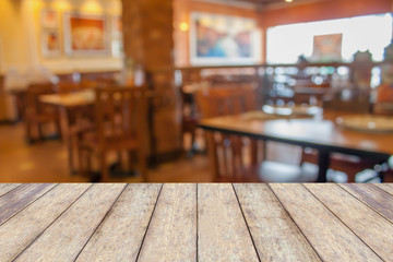 restaurant blur with bokeh background