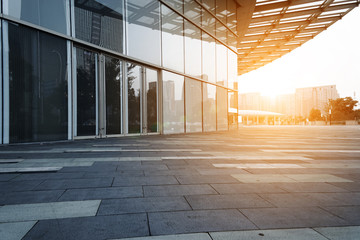 Modern glass building exterior