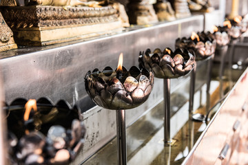 Candles Lit For Prayers
