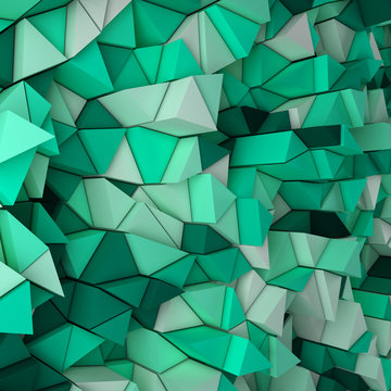 Turquoise triangles backdrop
