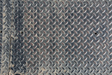 Background of old metal diamond plate 
