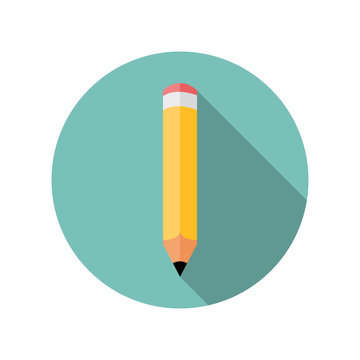 recommend clip art: Pencil flat icon