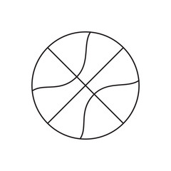 Basketball line icon
