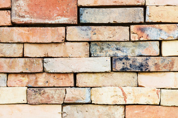 close up Background of brick wall texture