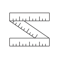 Ruler line icon