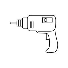 Obraz premium Drill line icon